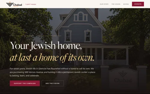 Chabad of Glencoe capital campaign site
